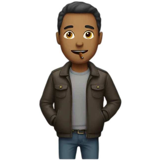 man with cigarette emoji