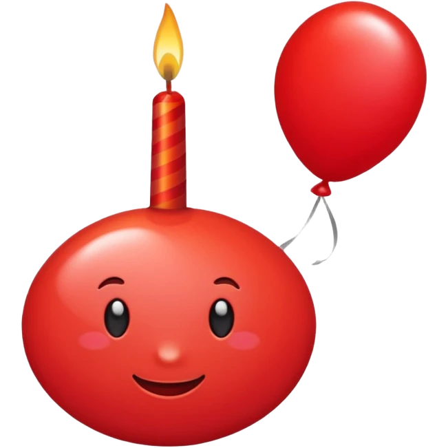 اشكال عيد ميلاد ب احمر  emoji