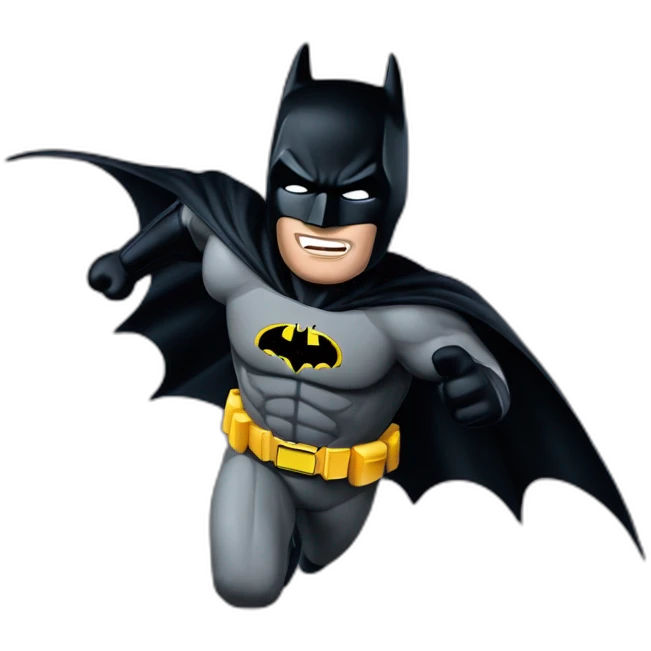 The dark knight batman flying movie emoji