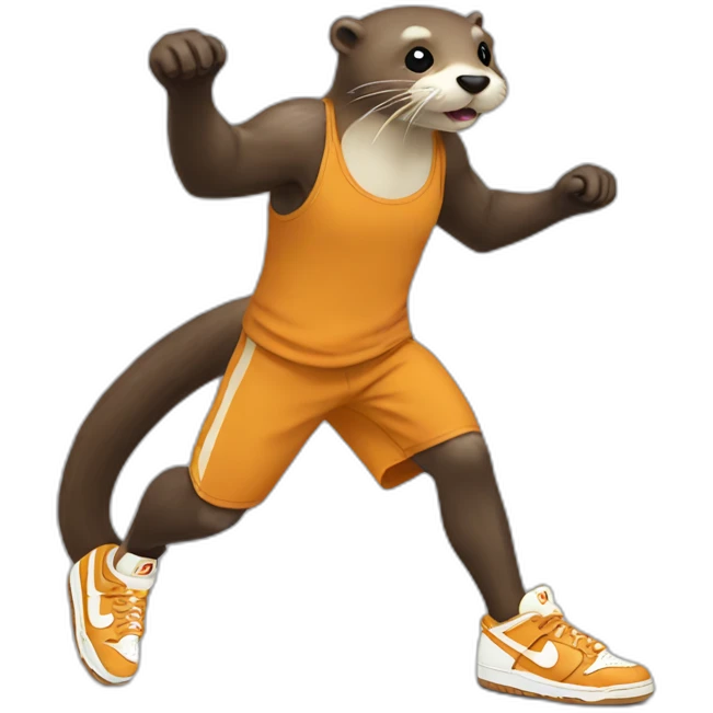 otter in nike dunks emoji