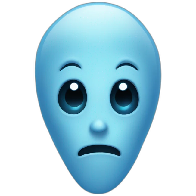 Blue ghost emoji