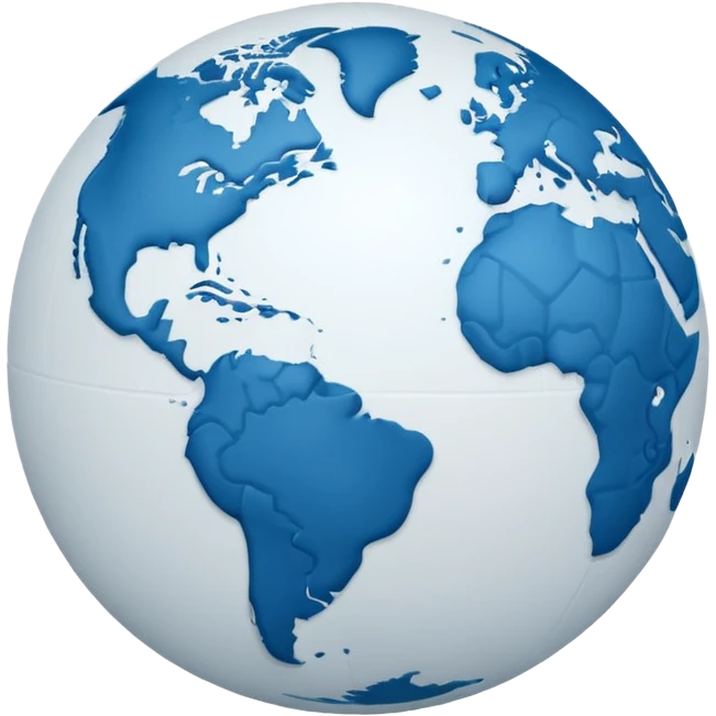 white globe emoji