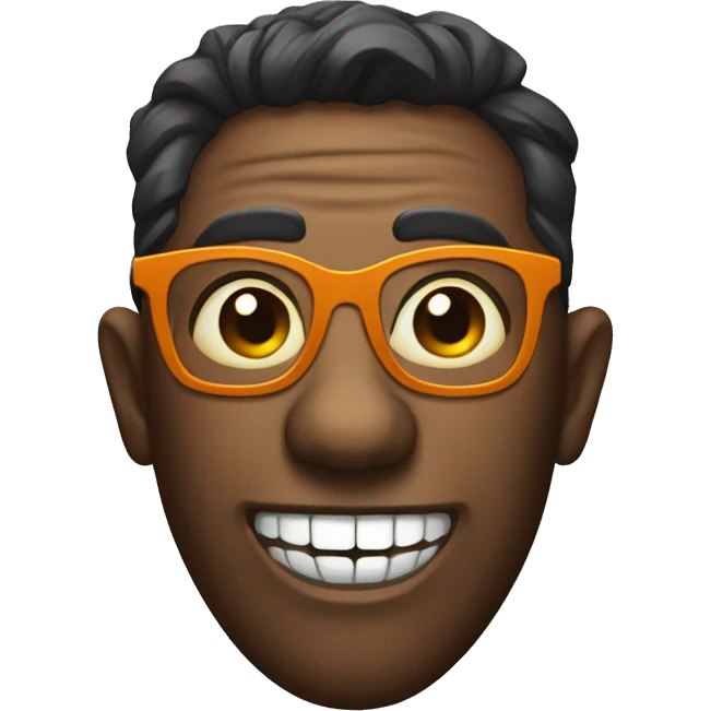 scary jackolantern wearing glasses emoji