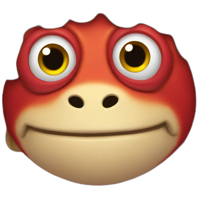 Red frog emoji
