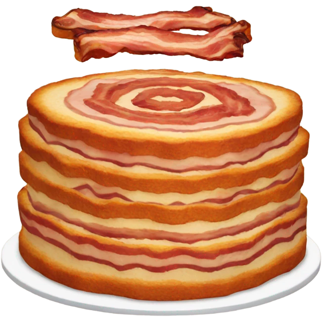 Bacon cake emoji