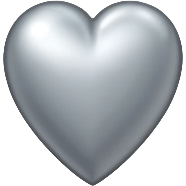 Silver heart emoji