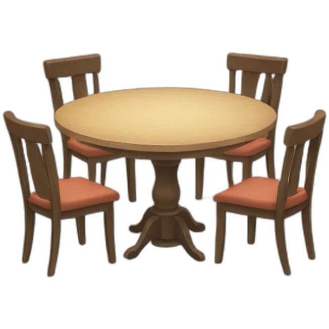 a circle table emoji