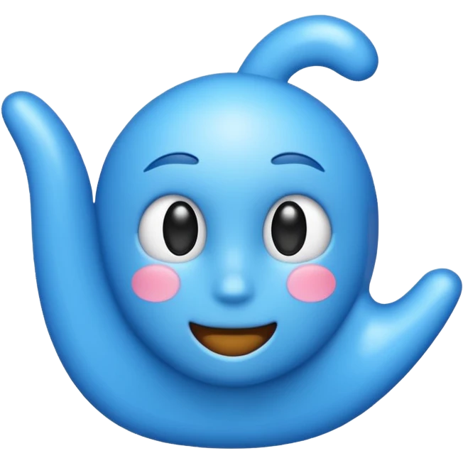 Blue Click emoji