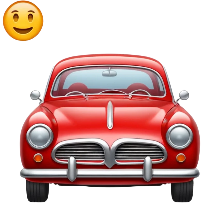Car with classic look emoji