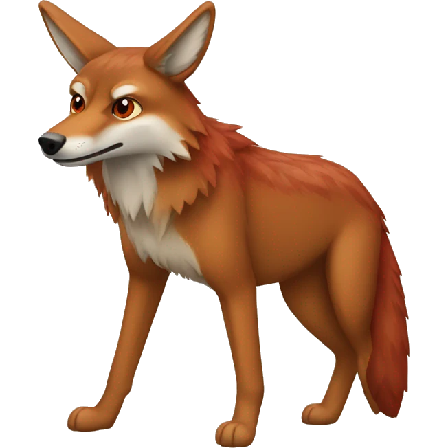 Red Coyote  emoji