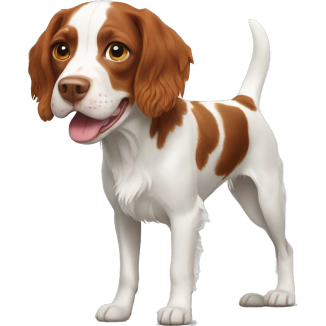 French Brittany spaniel emoji