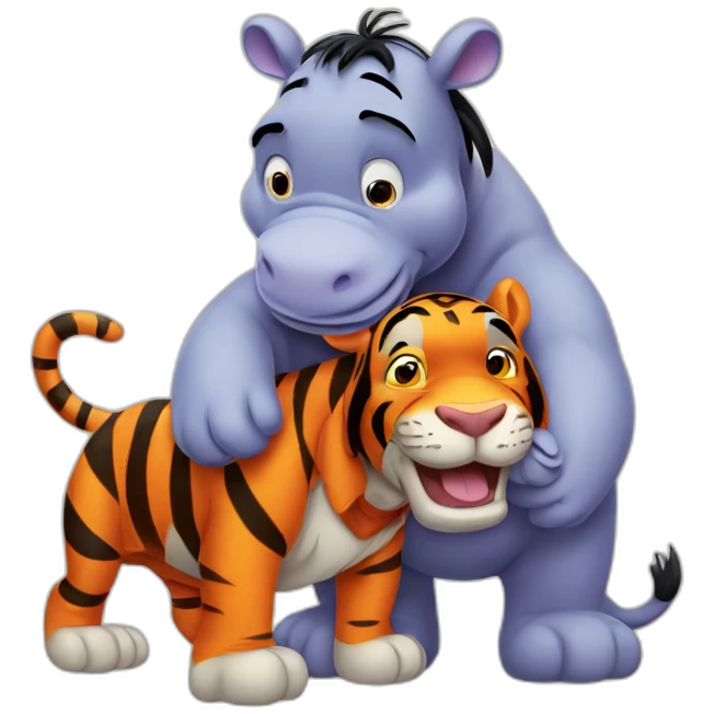 Tigger and Eeyore emoji