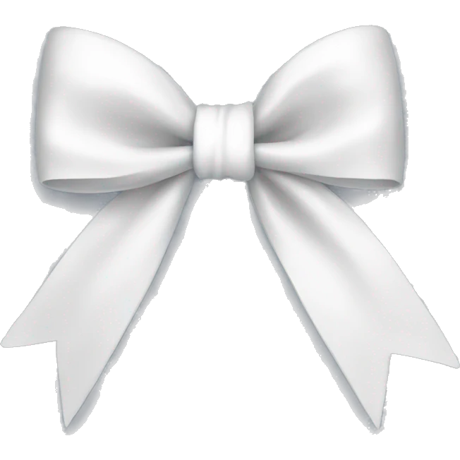 white bow emoji