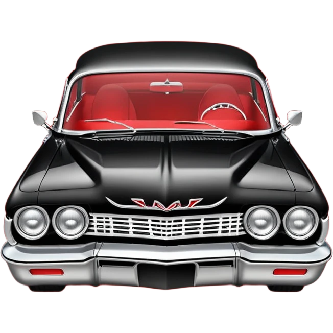 Satan’s streamlined Hot rod custom 1964 impala low rider four door carbon fiber hood   driving straight to hell  emoji