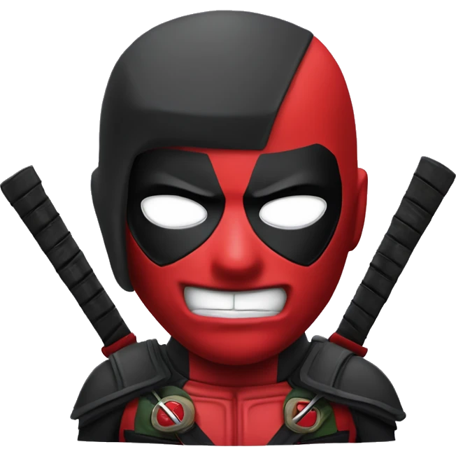 deadpool with samurai hat emoji