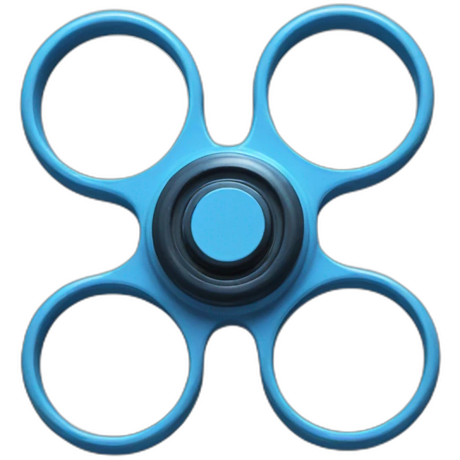 blue fidget spinner emoji