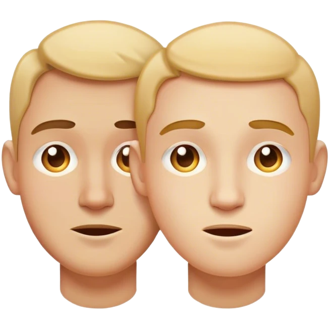 two faced emoji