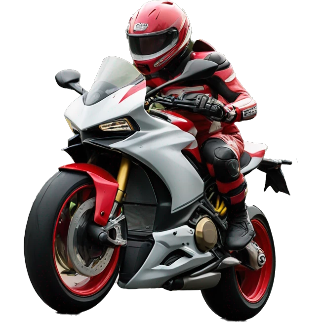 Ducati wheeling front view ￼ emoji