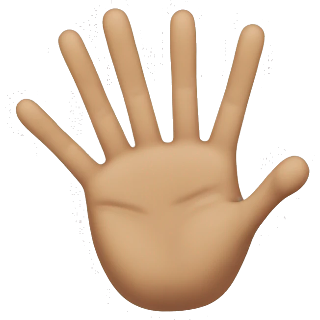 3 fingers up  emoji