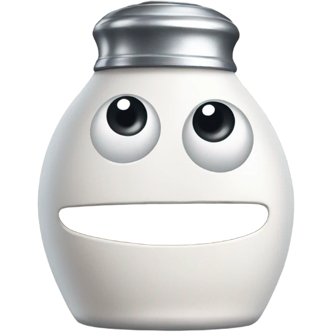 salt shaker with eyes emoji