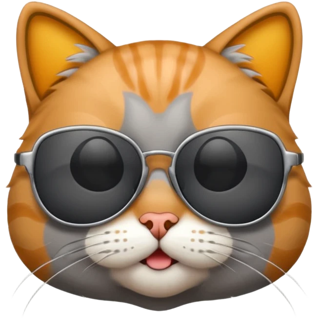 Cat wearing sunglasses emoji