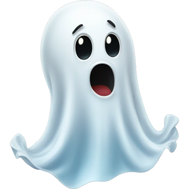 silly ghost emoji