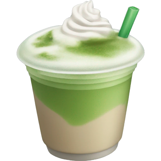 Starbucks iced matcha latte emoji