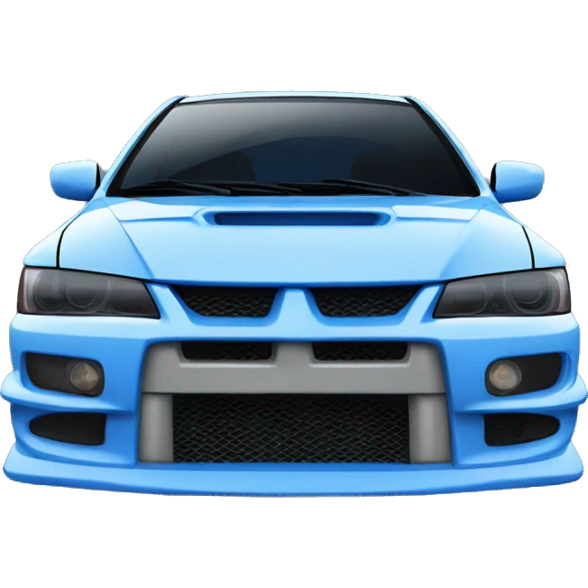 mitsubishi lancer evo 9 blue emoji