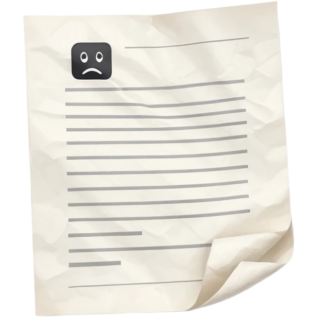 paper with test emoji