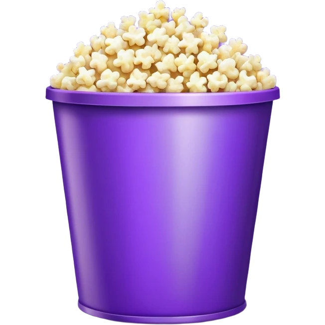 Purple popcorn bucket  emoji
