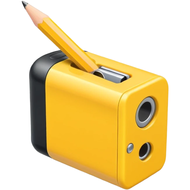yellow pencil sharpner emoji