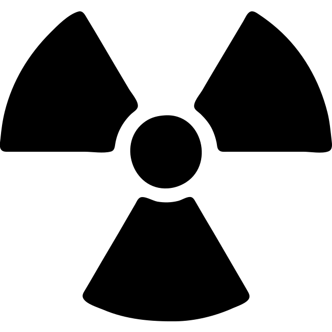 solid filled radiation symbol icon emoji