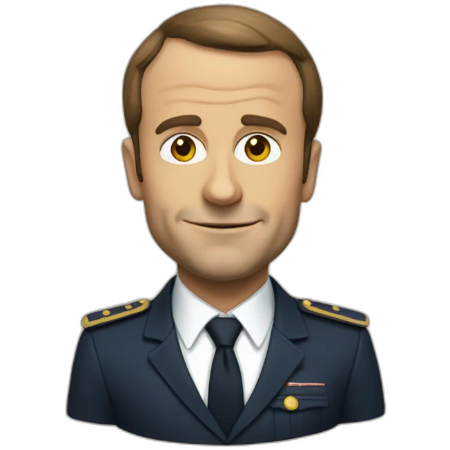 Macron le surpuissant emoji