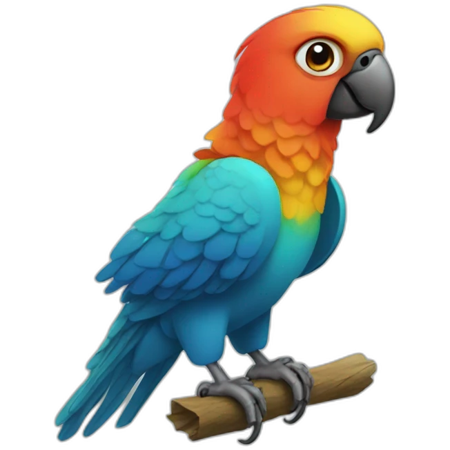 smart parrot emoji