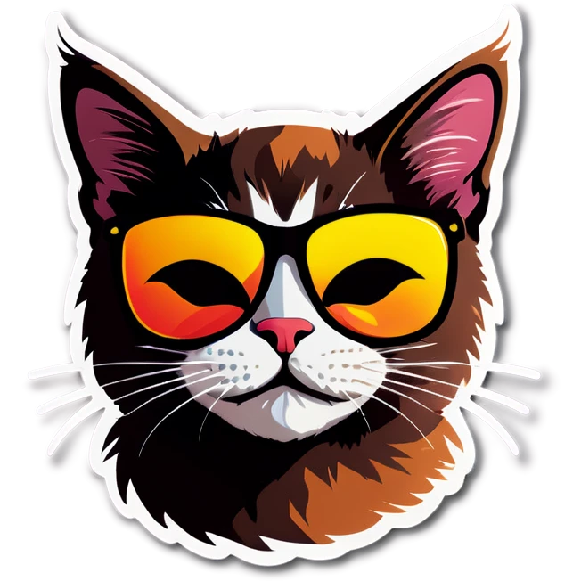 Cat with sunglasses emoji