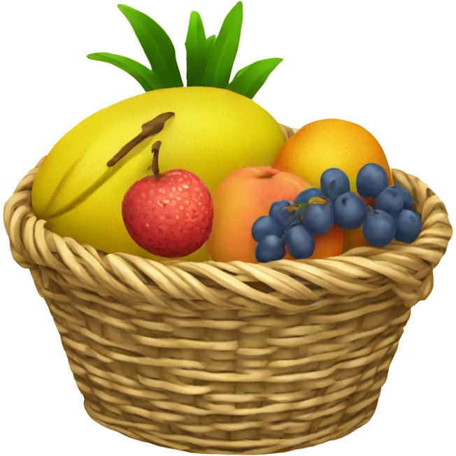 Fruit basket emoji