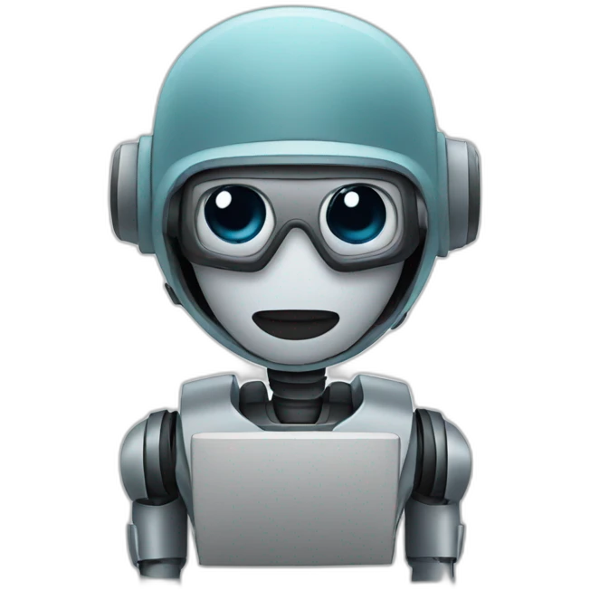 robot reporter emoji