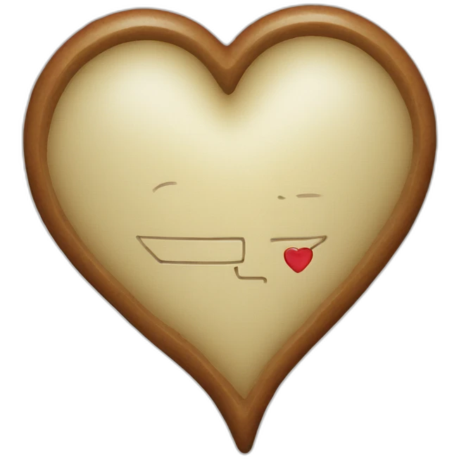 a heart with crt written on it emoji