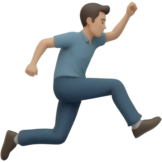 man jumping off building emoji