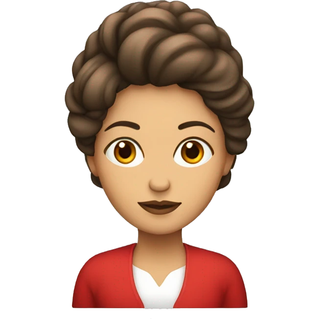 mujer con pelo rojo largo emoji