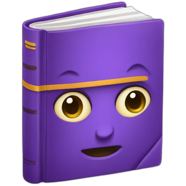 Libro morado emoji