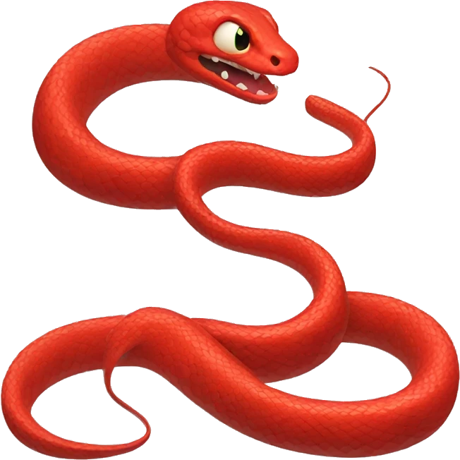 red snake emoji