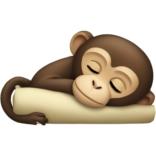 Monkey sleeping  emoji