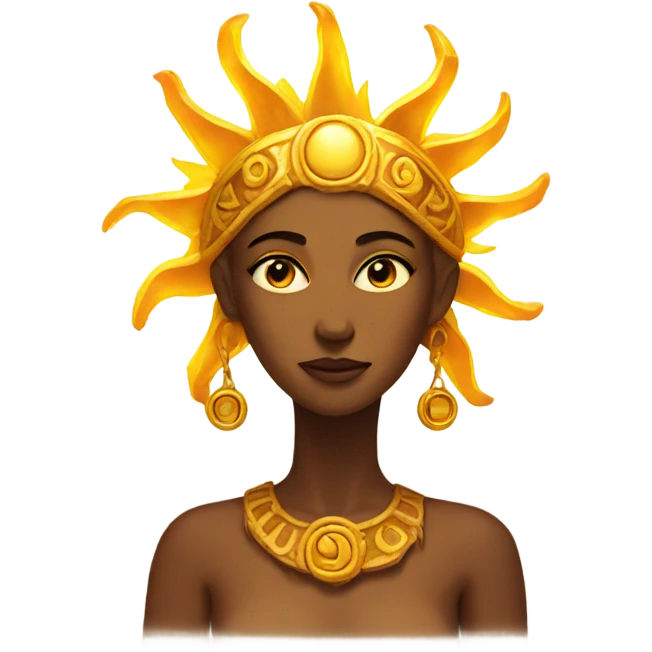  female sun god emoji