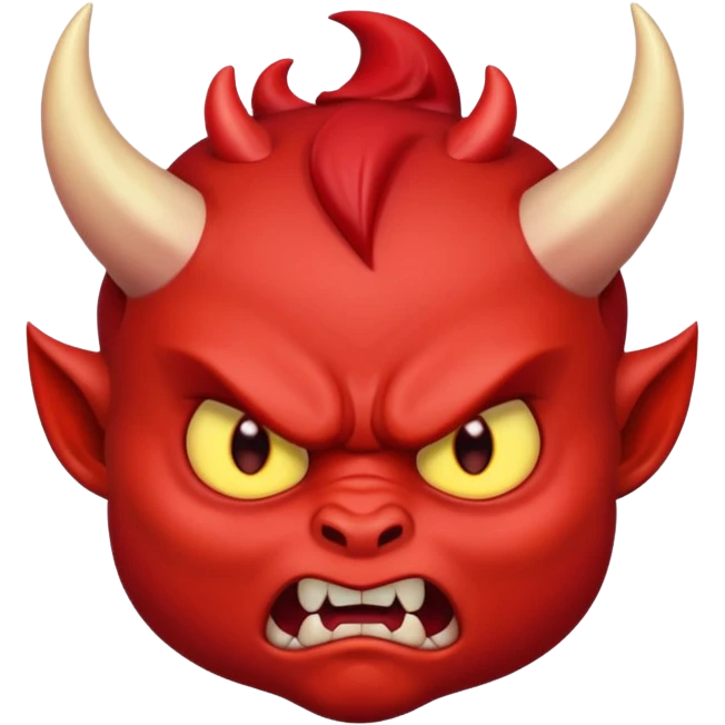 angry baby devil face emoji