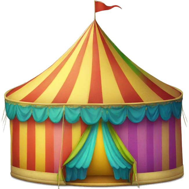 rainbow circus tent emoji