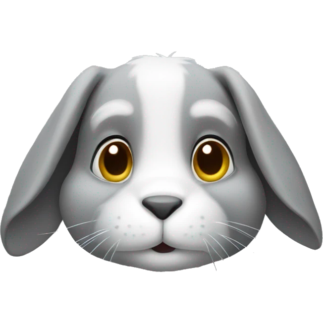 Rabbit grey emoji