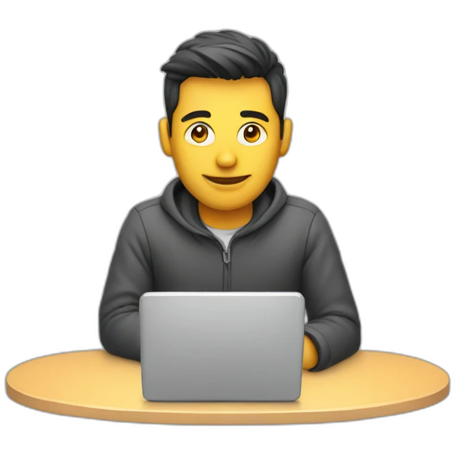 developer typing on computer emoji