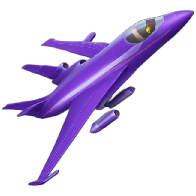 JET DESPEGANDO PURPURA emoji