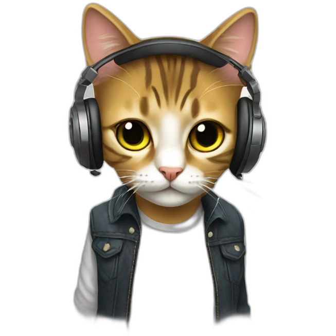 Dj cat emoji